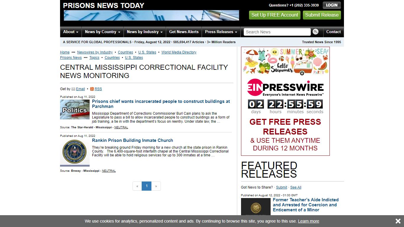 Central Mississippi Correctional Facility News Monitoring ...